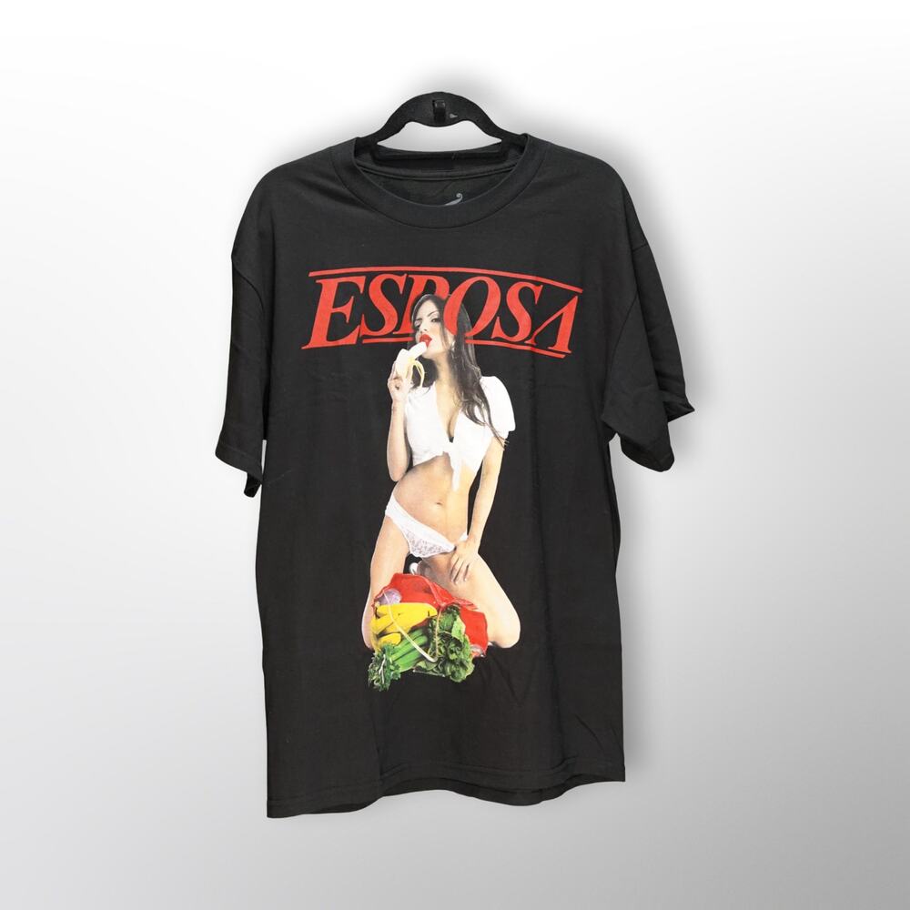 T.I.T.S. Two In The Shirt Esposa Tee Men's Large Black Streetwear Skate NWOT